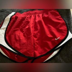 Nike: red nike athletic shorts
